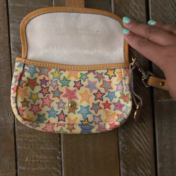 Vintage Y2K Multicolored Dooney & Burkey Leather Wristlet - Picture 5 of 10